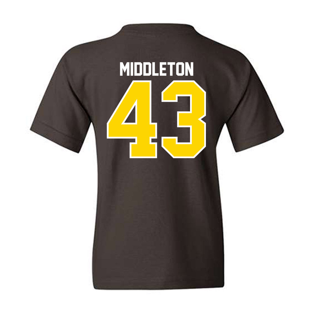 Western Michigan - NCAA Baseball : Cooper Middleton - Classic Shersey Youth T-Shirt-1