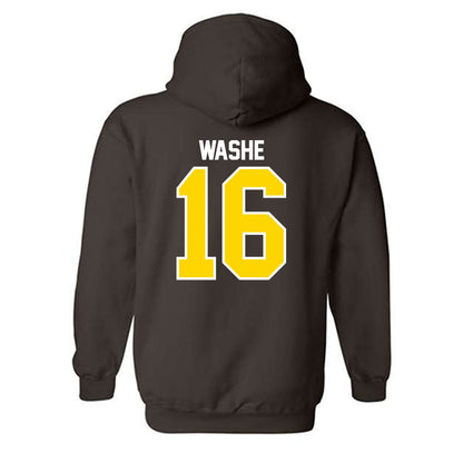 Western Michigan - NCAA Men's Ice Hockey : Tim Washe - Classic Shersey Hooded Sweatshirt-1