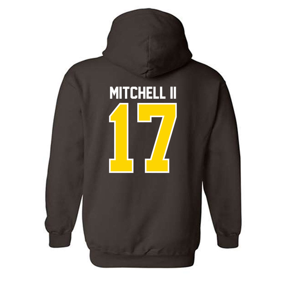 Western Michigan - NCAA Football : Jason Mitchell II - Classic Shersey Hooded Sweatshirt-1