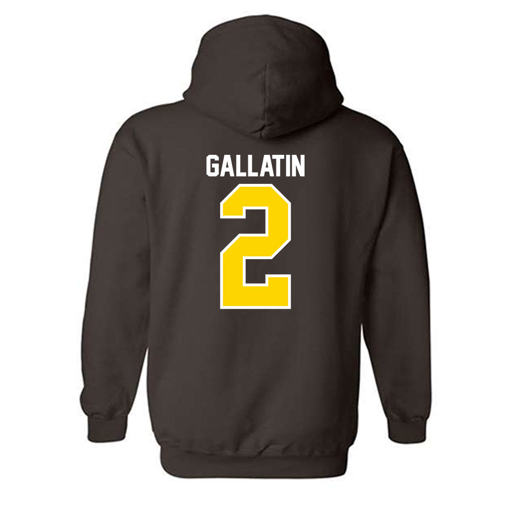 Western Michigan - NCAA Men's Ice Hockey : Grady Gallatin - Classic Shersey Hooded Sweatshirt-1