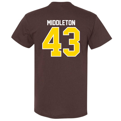 Western Michigan - NCAA Baseball : Cooper Middleton - Classic Shersey T-Shirt-1