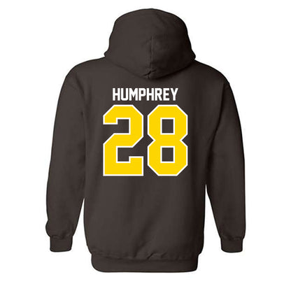 Western Michigan - NCAA Men's Ice Hockey : Ryan Humphrey - Classic Shersey Hooded Sweatshirt-1