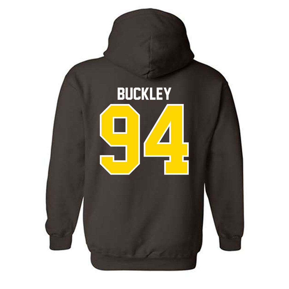 Western Michigan - NCAA Football : Jordan Buckley - Classic Shersey Hooded Sweatshirt-1