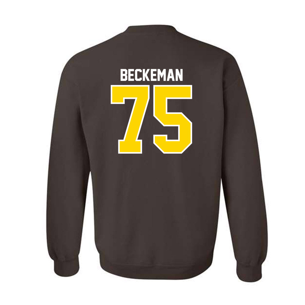 Western Michigan - NCAA Football : Spencer Beckeman - Classic Shersey Crewneck Sweatshirt-1