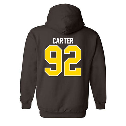 Western Michigan - NCAA Football : Gian Carter - Classic Shersey Hooded Sweatshirt-1