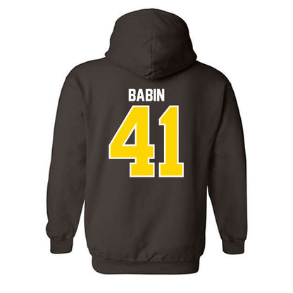 Western Michigan - NCAA Football : Maddux Babin - Classic Shersey Hooded Sweatshirt-1