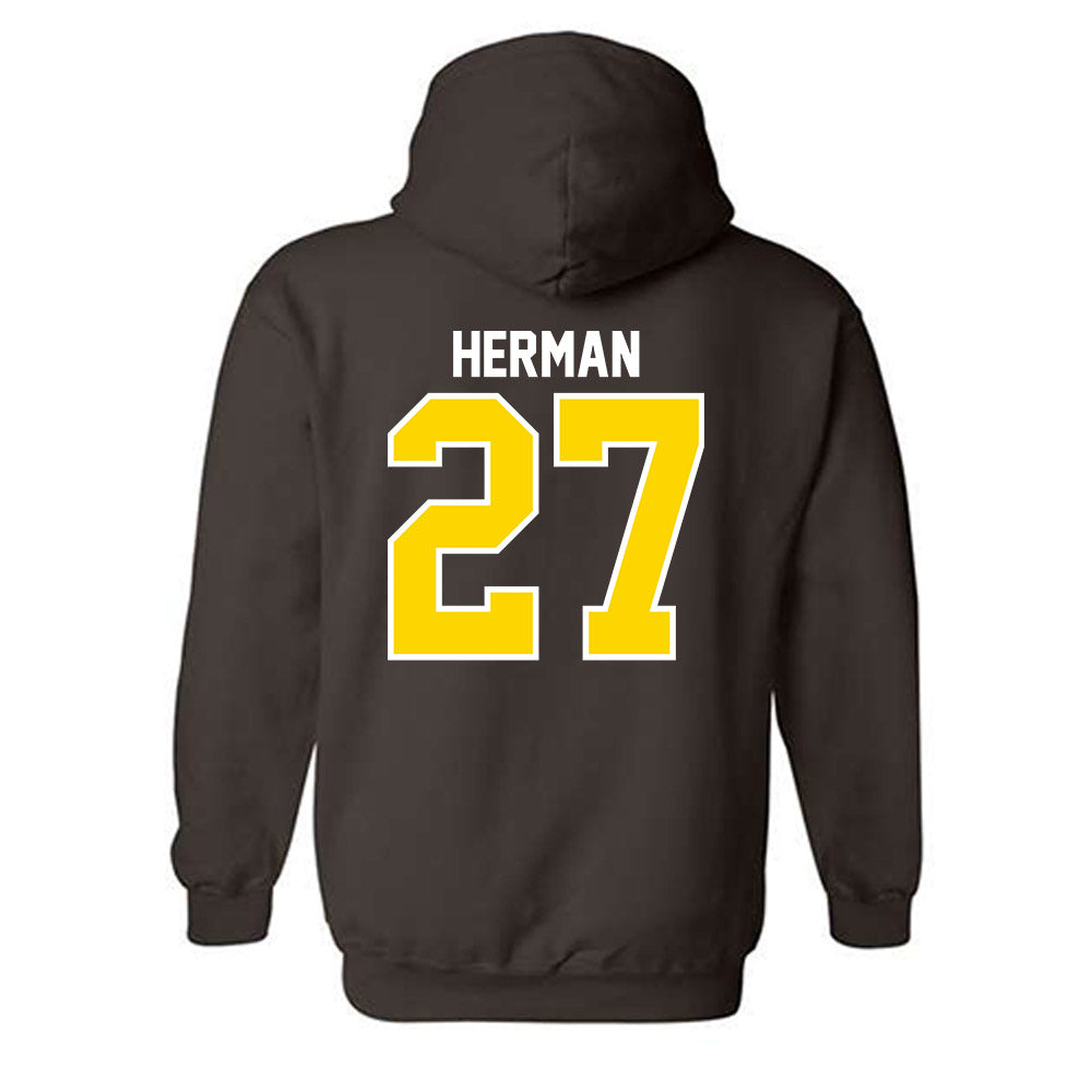 Western Michigan - NCAA Softball : Hannah Herman - Classic Shersey Hooded Sweatshirt-1