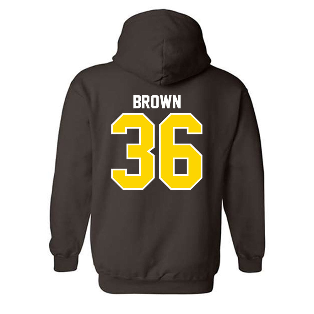 Western Michigan - NCAA Football : Freddy Brown - Classic Shersey Hooded Sweatshirt-1