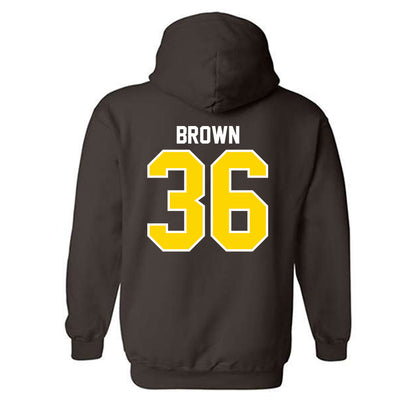 Western Michigan - NCAA Football : Freddy Brown - Classic Shersey Hooded Sweatshirt-1