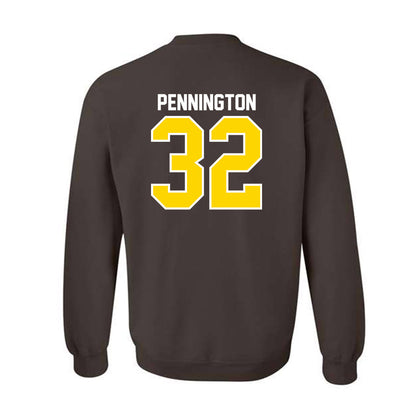 Western Michigan - NCAA Football : Derek Pennington - Classic Shersey Crewneck Sweatshirt-1