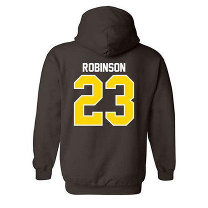 Western Michigan - NCAA Football : Larry Robinson - Classic Shersey Hooded Sweatshirt-1