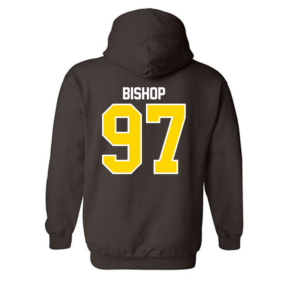 Western Michigan - NCAA Football : Noah Bishop - Classic Shersey Hooded Sweatshirt-1