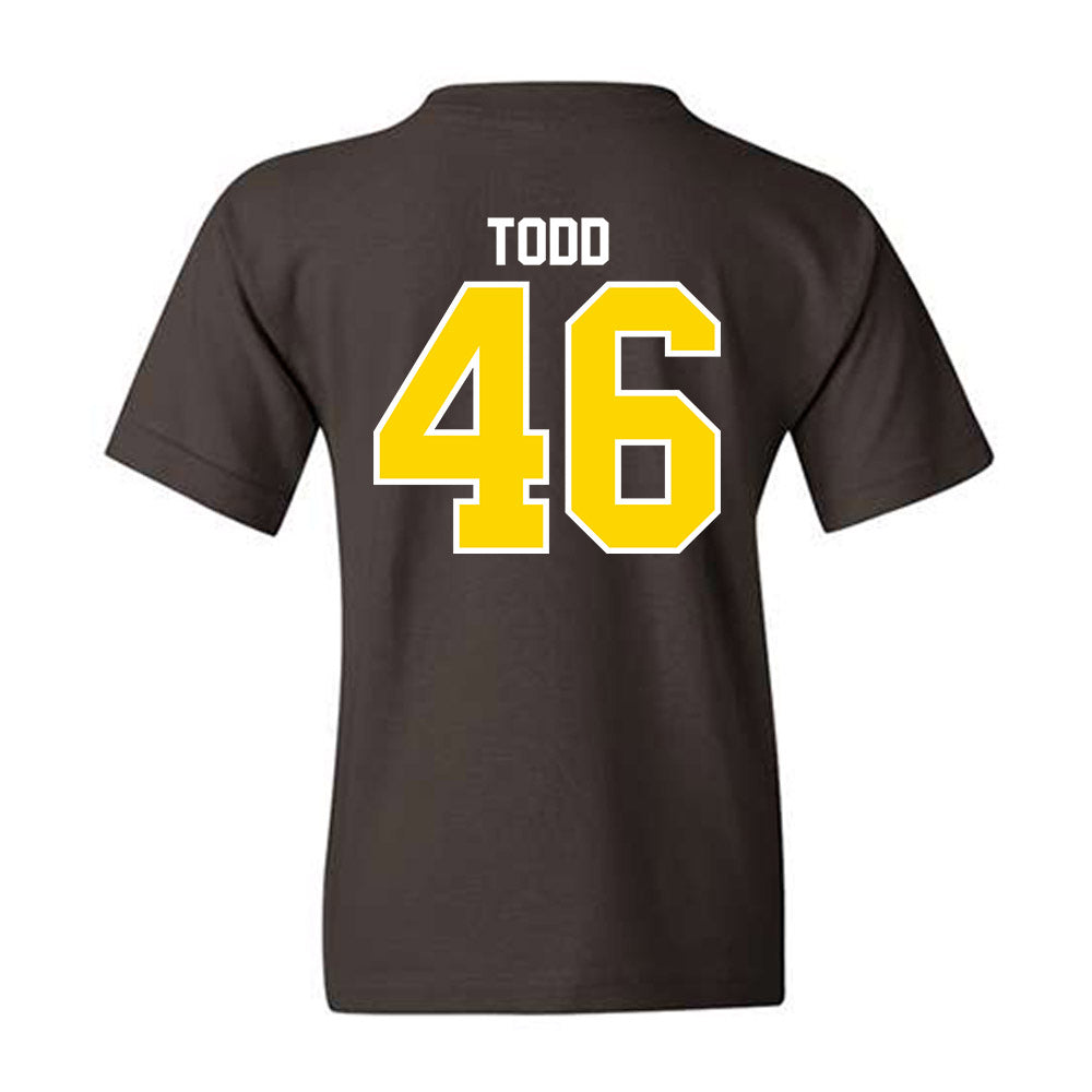 Western Michigan - NCAA Football : RJ Todd - Classic Shersey Youth T-Shirt-1