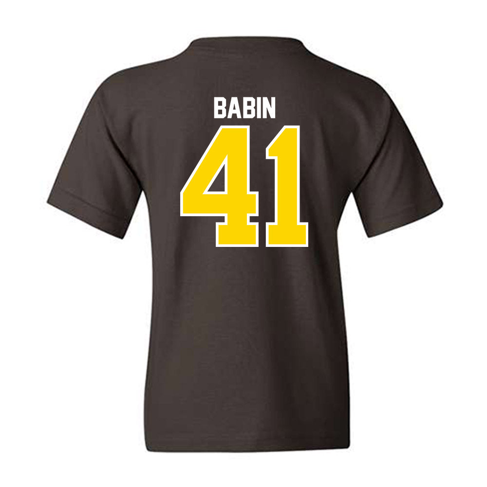 Western Michigan - NCAA Football : Maddux Babin - Classic Shersey Youth T-Shirt-1