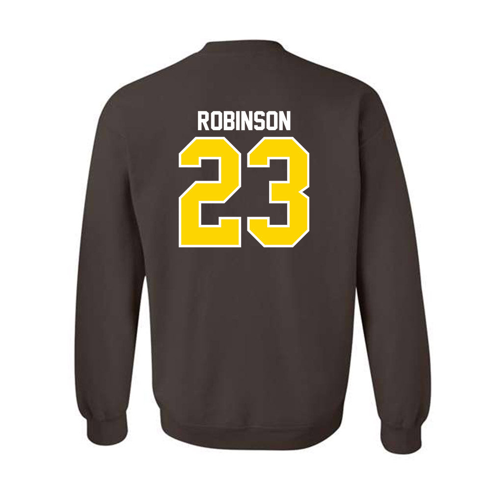 Western Michigan - NCAA Football : Larry Robinson - Classic Shersey Crewneck Sweatshirt-1