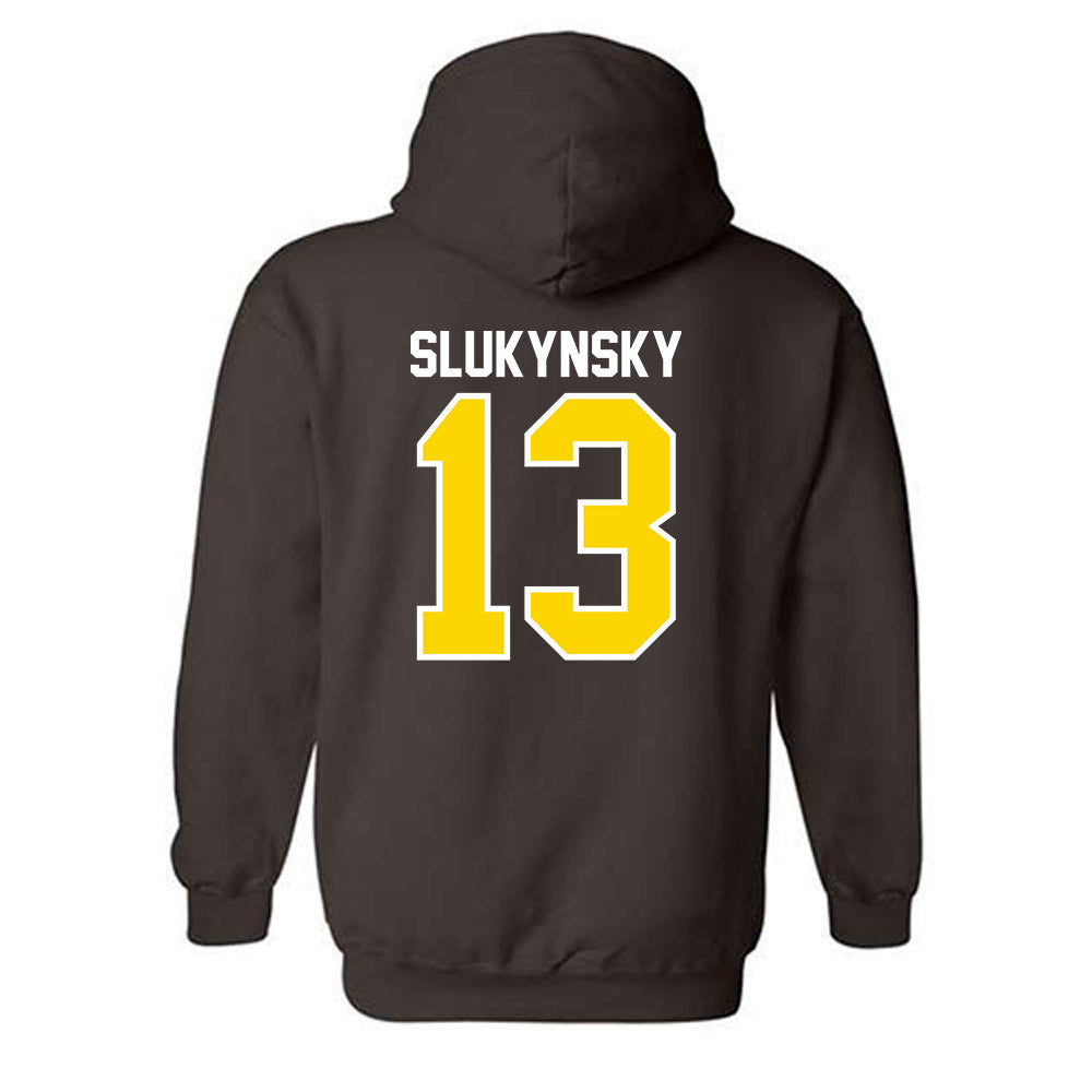 Western Michigan - NCAA Men's Ice Hockey : Grant Slukynsky - Classic Shersey Hooded Sweatshirt-1