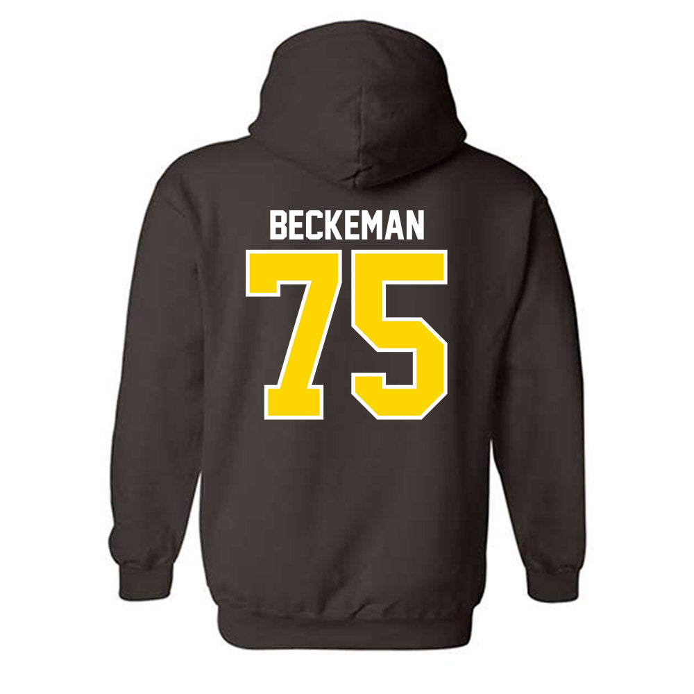 Western Michigan - NCAA Football : Spencer Beckeman - Classic Shersey Hooded Sweatshirt-1