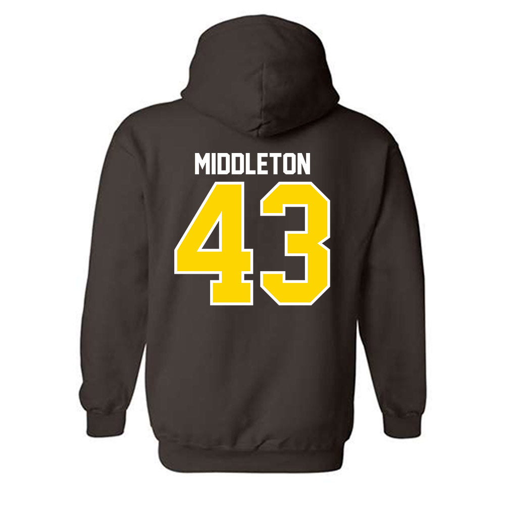 Western Michigan - NCAA Baseball : Cooper Middleton - Classic Shersey Hooded Sweatshirt-1