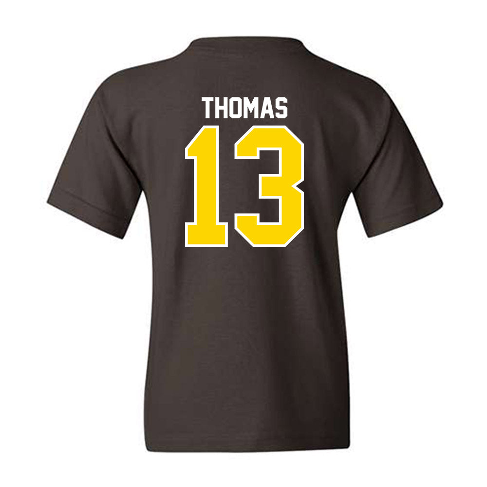 Western Michigan - NCAA Football : Jordon Thomas - Classic Shersey Youth T-Shirt-1