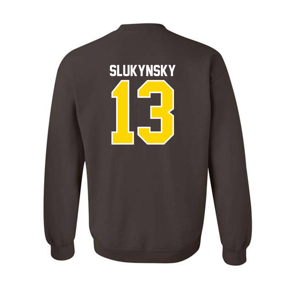 Western Michigan - NCAA Men's Ice Hockey : Grant Slukynsky - Classic Shersey Crewneck Sweatshirt-1