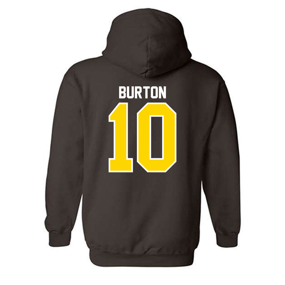 Western Michigan - NCAA Men's Basketball : Max Burton - Classic Shersey Hooded Sweatshirt-1