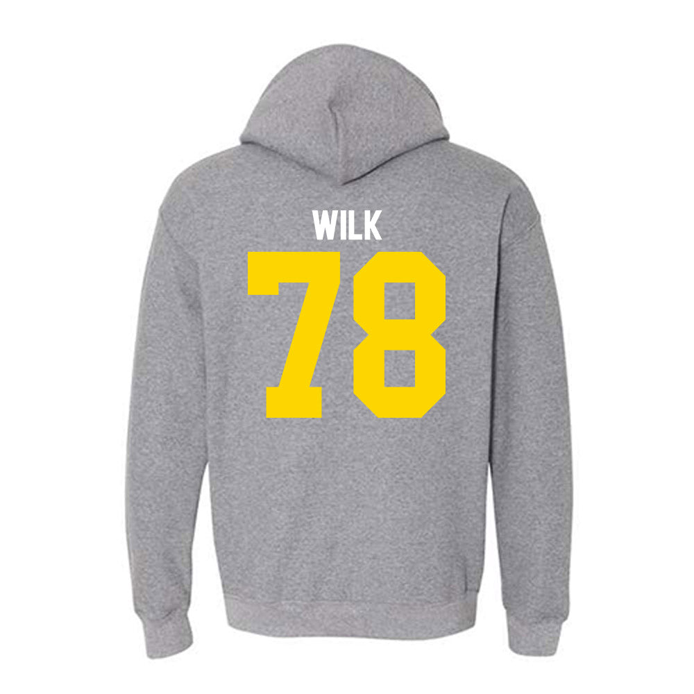 Western Michigan - NCAA Football : Jacob Wilk - Classic Shersey Hooded Sweatshirt-1