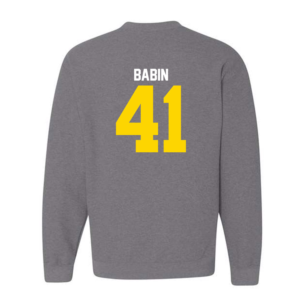 Western Michigan - NCAA Football : Maddux Babin - Classic Shersey Crewneck Sweatshirt-1