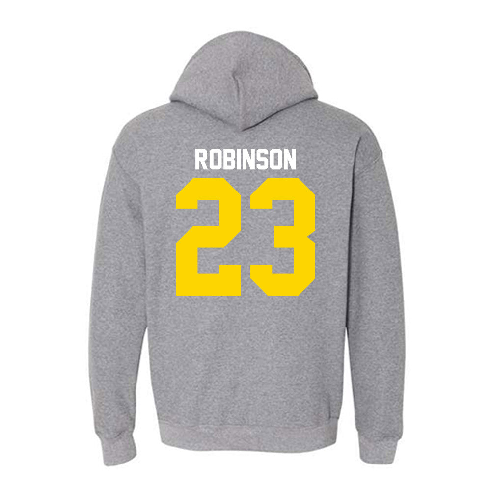 Western Michigan - NCAA Football : Larry Robinson - Classic Shersey Hooded Sweatshirt-1