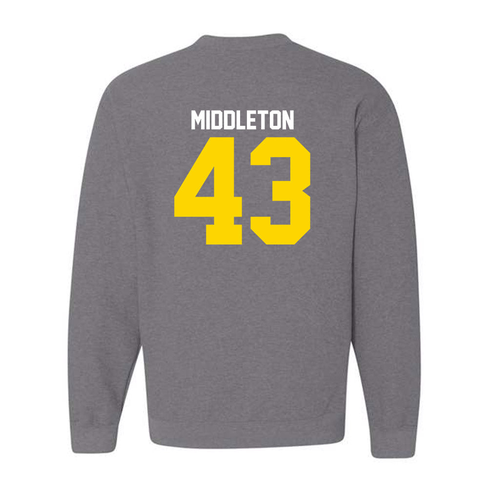 Western Michigan - NCAA Baseball : Cooper Middleton - Classic Shersey Crewneck Sweatshirt-1