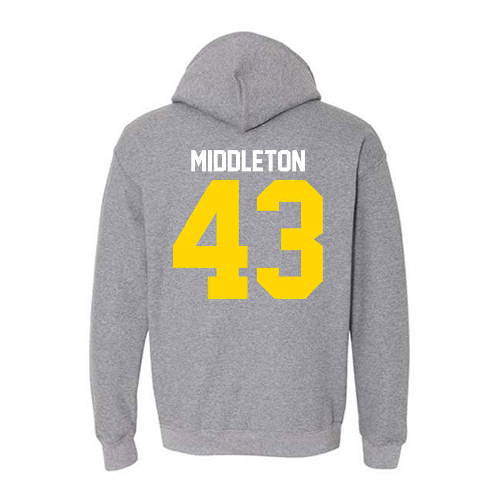 Western Michigan - NCAA Baseball : Cooper Middleton - Classic Shersey Hooded Sweatshirt-1