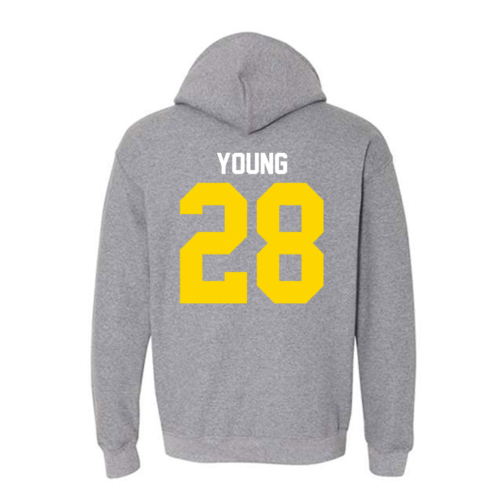 Western Michigan - NCAA Football : Jameson Young - Classic Shersey Hooded Sweatshirt-1
