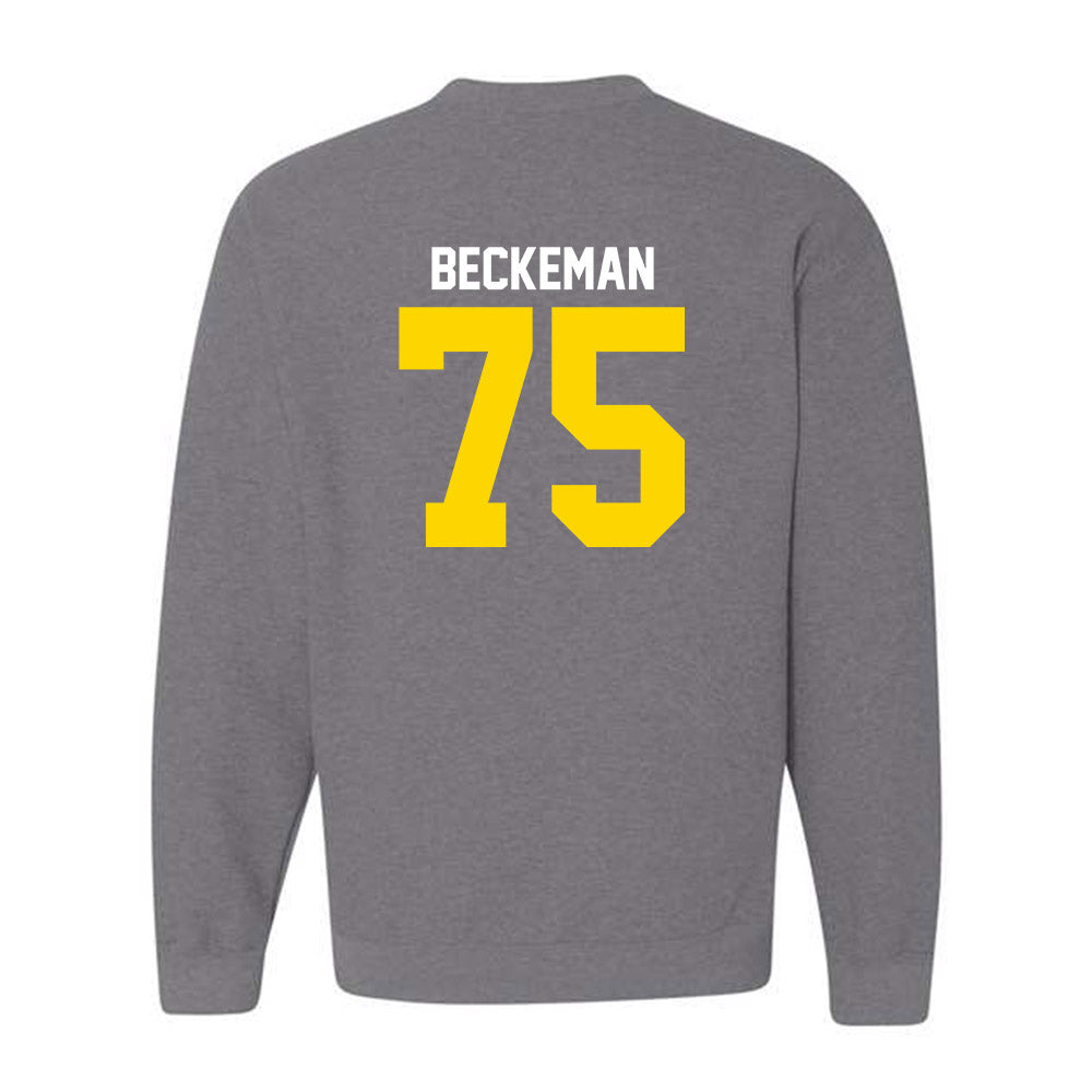 Western Michigan - NCAA Football : Spencer Beckeman - Classic Shersey Crewneck Sweatshirt-1