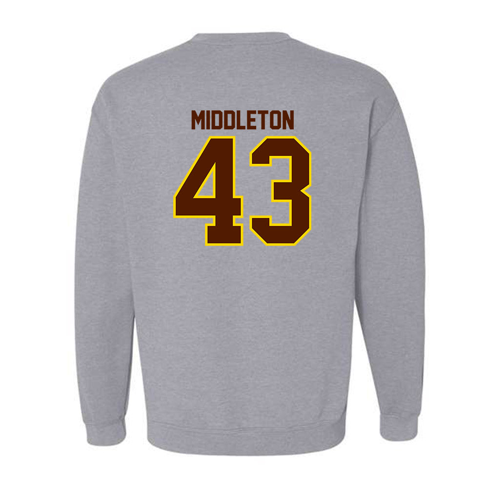 Western Michigan - NCAA Baseball : Cooper Middleton - Classic Shersey Crewneck Sweatshirt-1