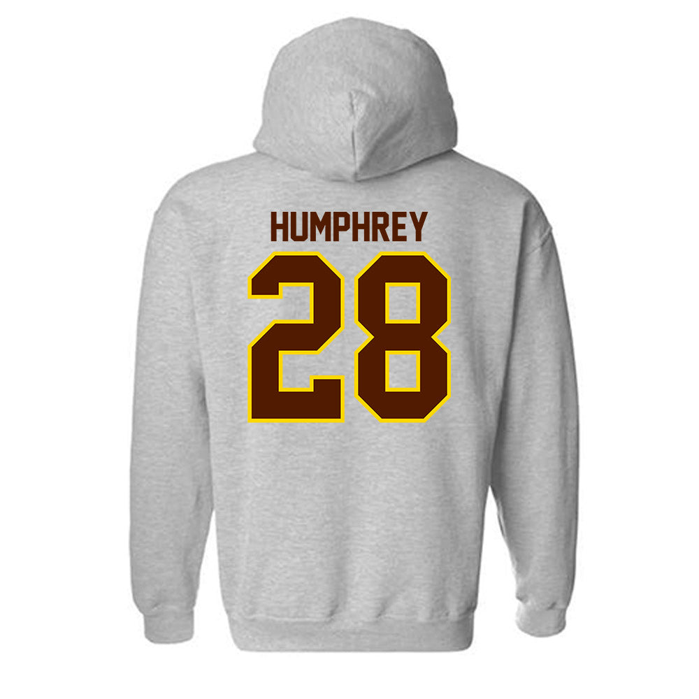 Western Michigan - NCAA Men's Ice Hockey : Ryan Humphrey - Classic Shersey Hooded Sweatshirt-1