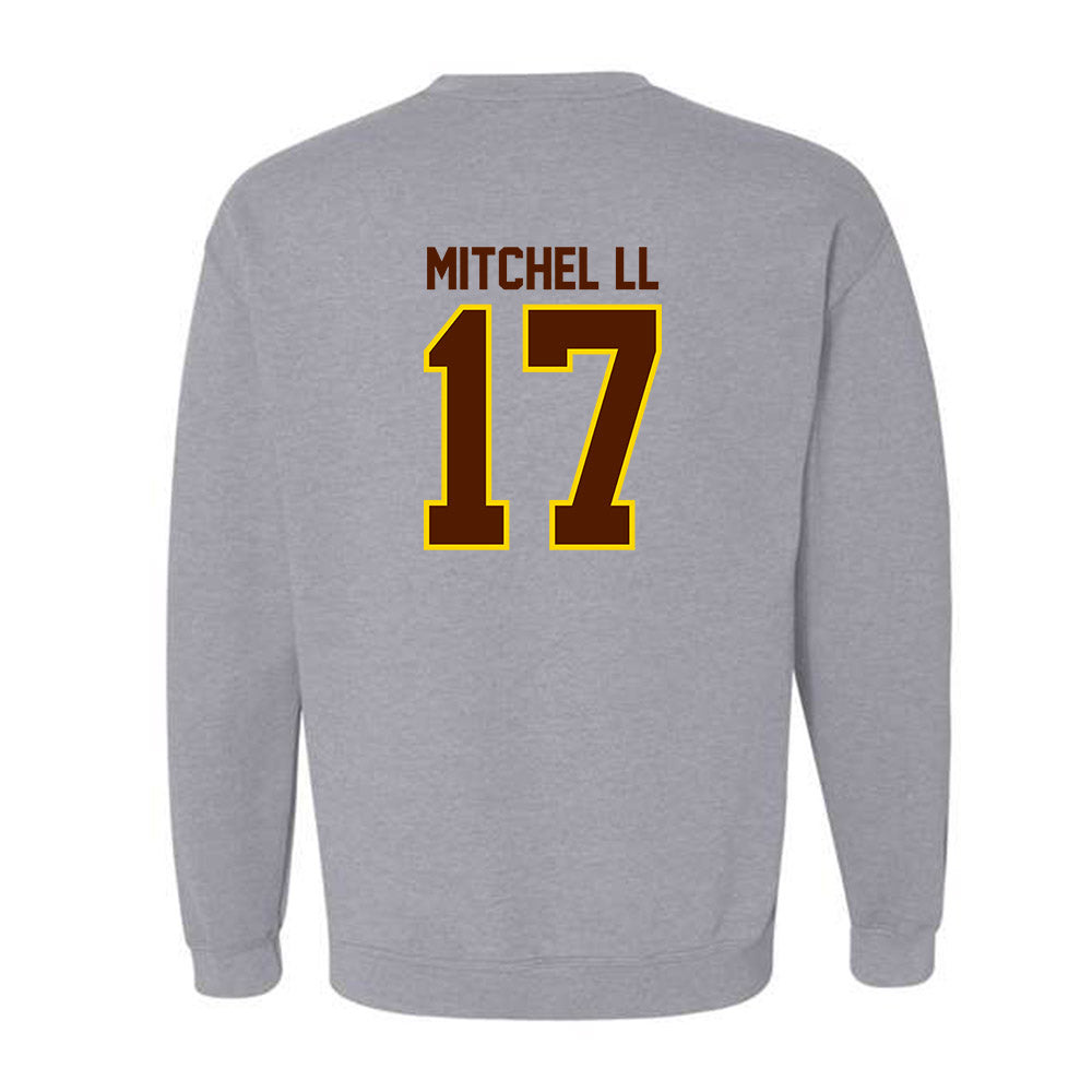 Western Michigan - NCAA Football : Jason Mitchel ll - Classic Shersey Crewneck Sweatshirt-1
