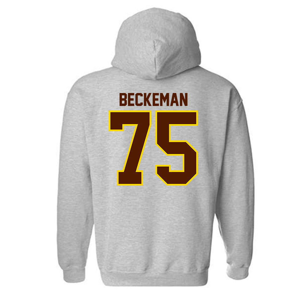 Western Michigan - NCAA Football : Spencer Beckeman - Classic Shersey Hooded Sweatshirt-1