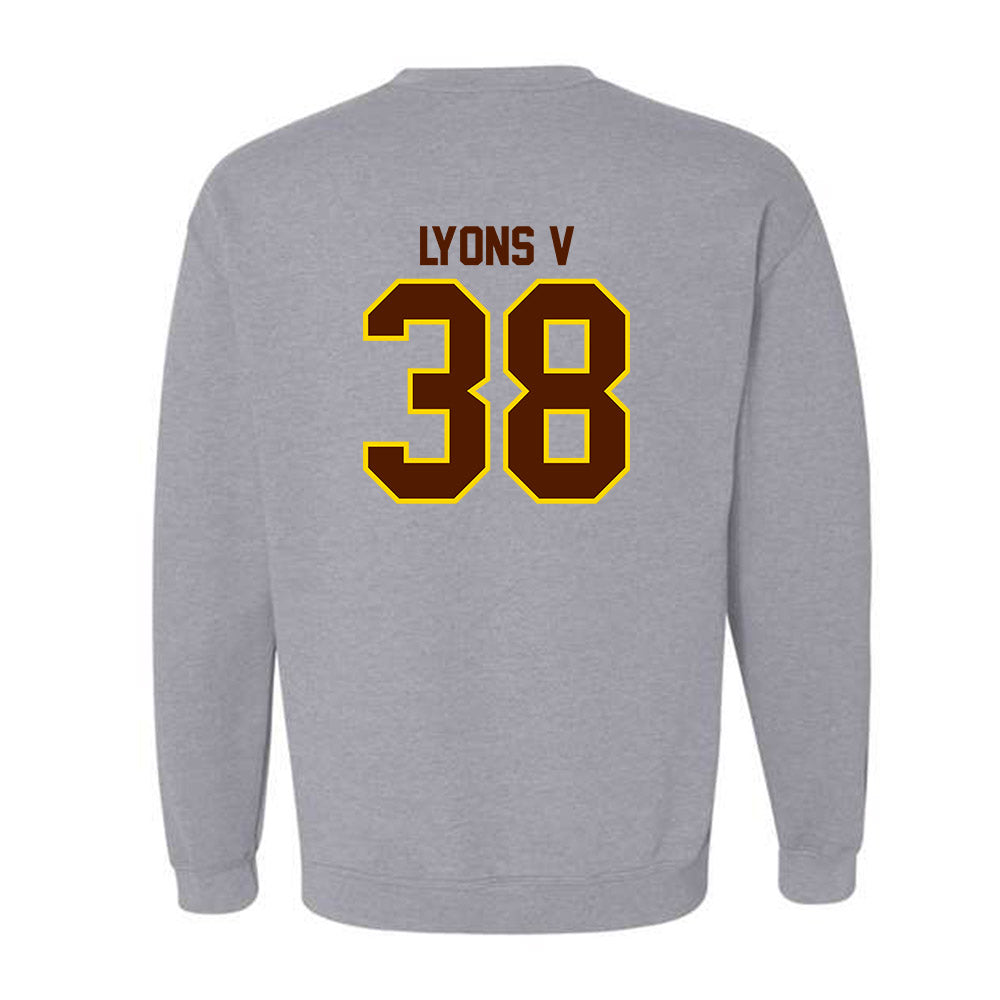 Western Michigan - NCAA Football : Spencer Lyons V - Classic Shersey Crewneck Sweatshirt-1