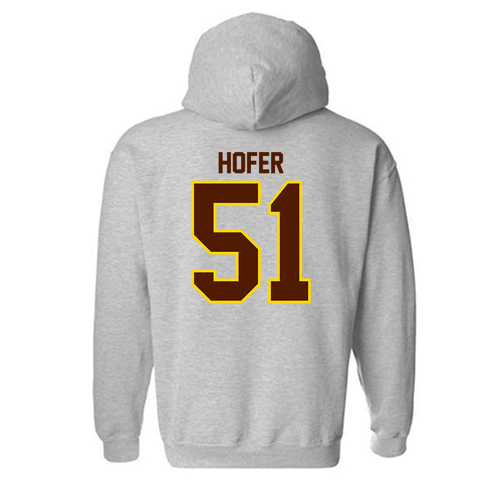 Western Michigan - NCAA Football : John Hofer - Classic Shersey Hooded Sweatshirt-1