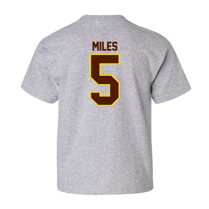 Western Michigan - NCAA Football : Devin Miles - Classic Shersey Youth T-Shirt-1