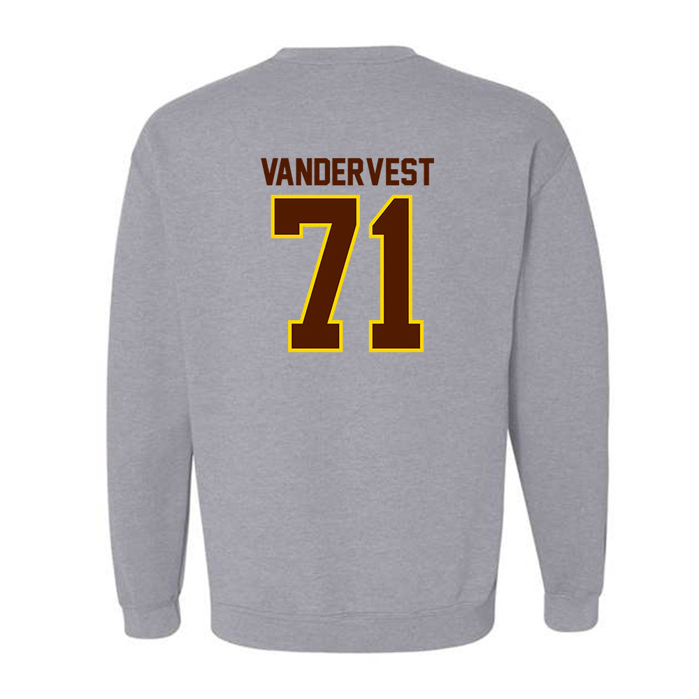 Western Michigan - NCAA Football : Adam Vandervest - Classic Shersey Crewneck Sweatshirt-1