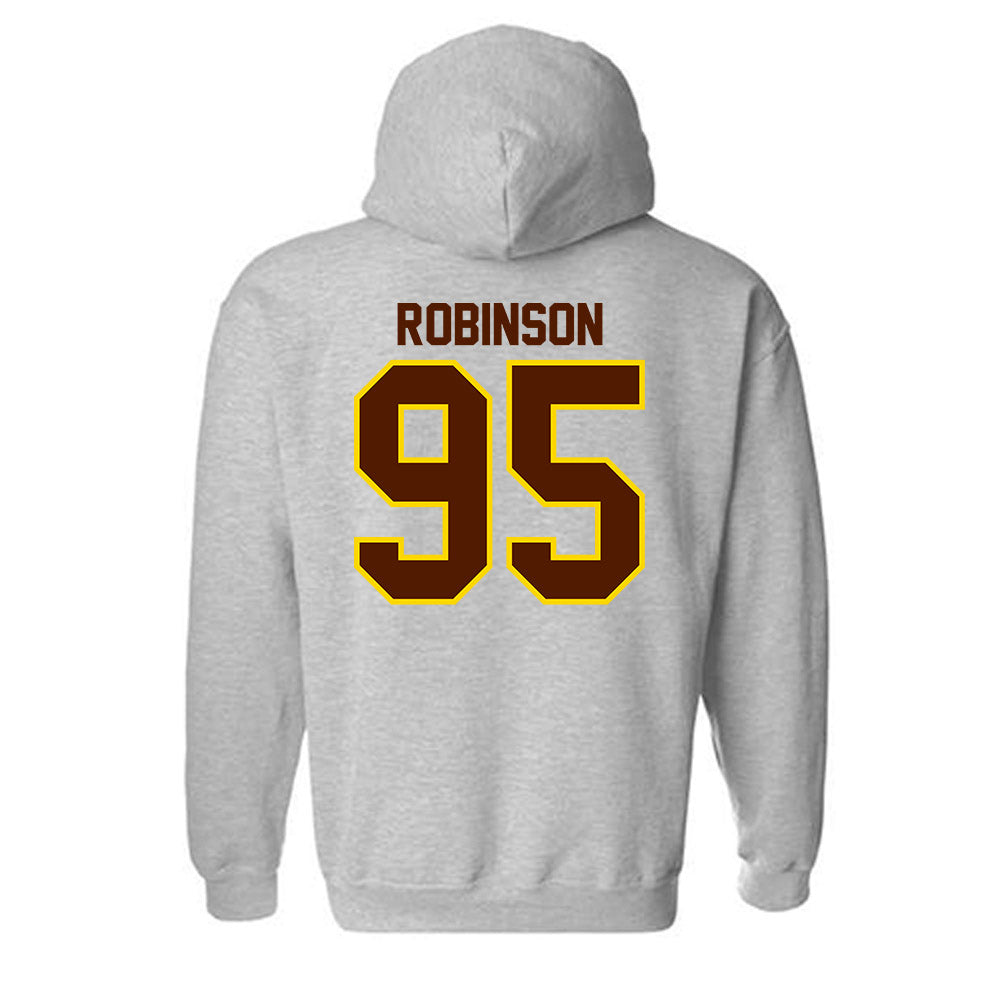 Western Michigan - NCAA Football : DeShawn Robinson - Classic Shersey Hooded Sweatshirt-1