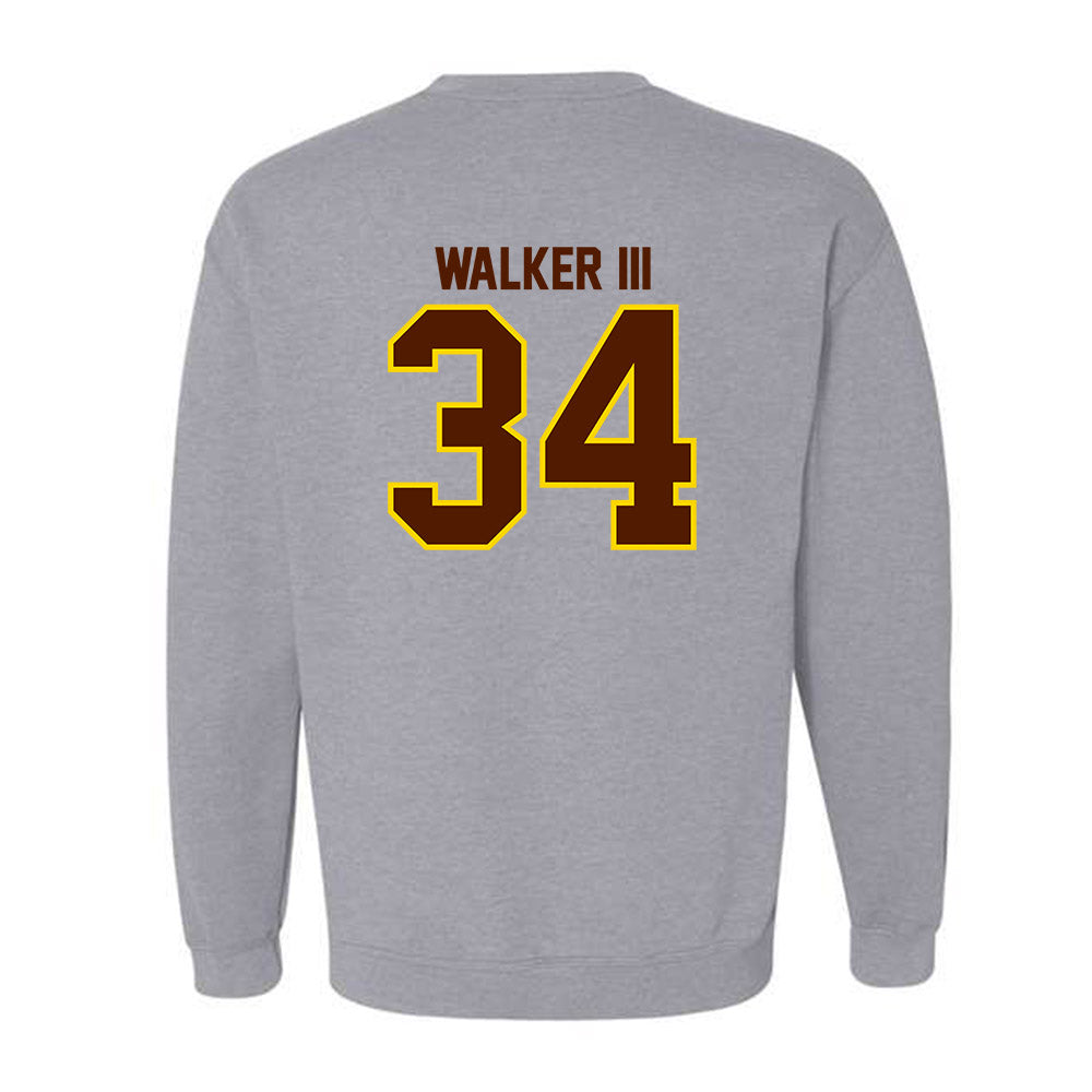 Western Michigan - NCAA Football : Versie Walker III - Classic Shersey Crewneck Sweatshirt-1