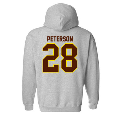 Western Michigan - NCAA Football : Will Peterson - Classic Shersey Hooded Sweatshirt-1