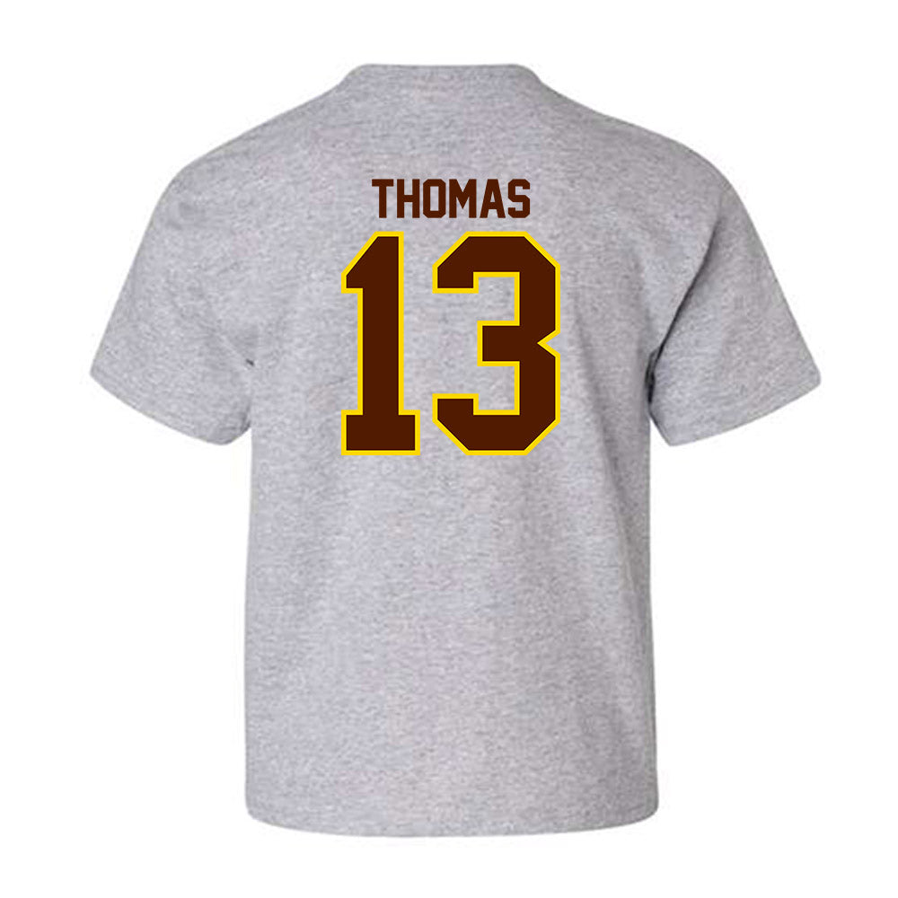 Western Michigan - NCAA Football : Jordon Thomas - Classic Shersey Youth T-Shirt-1
