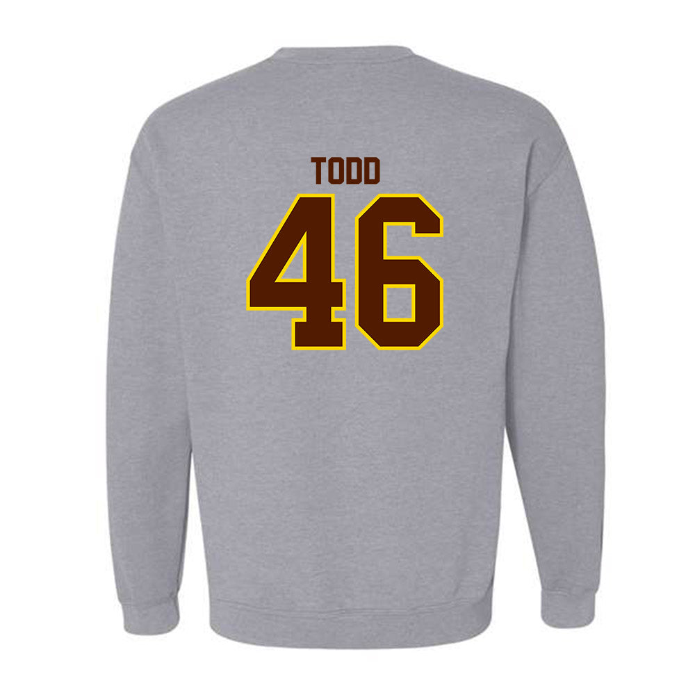 Western Michigan - NCAA Football : RJ Todd - Classic Shersey Crewneck Sweatshirt-1