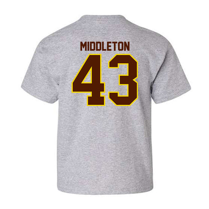 Western Michigan - NCAA Baseball : Cooper Middleton - Classic Shersey Youth T-Shirt-1