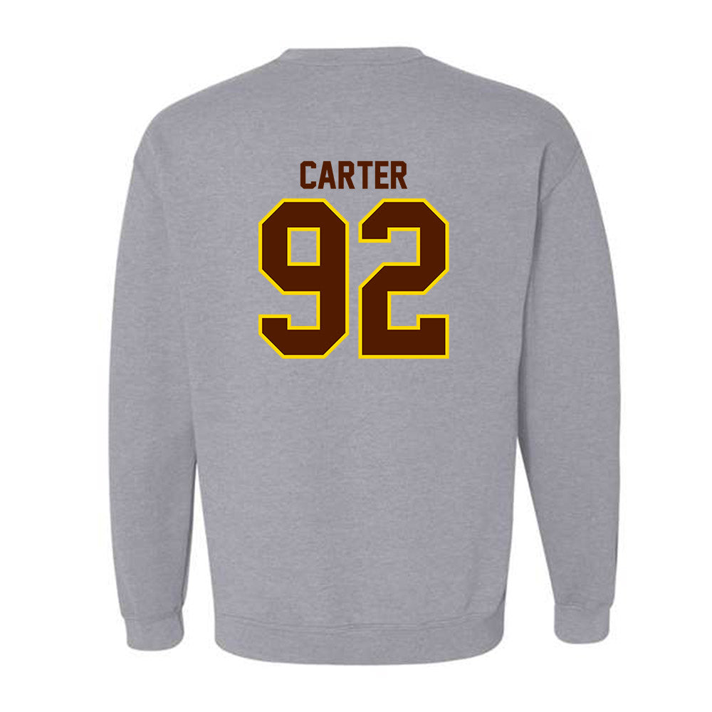 Western Michigan - NCAA Football : Gian Carter - Classic Shersey Crewneck Sweatshirt-1