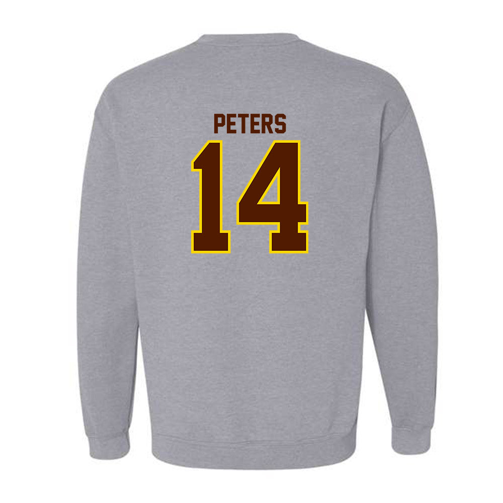 Western Michigan - NCAA Football : John Peters - Classic Shersey Crewneck Sweatshirt-1