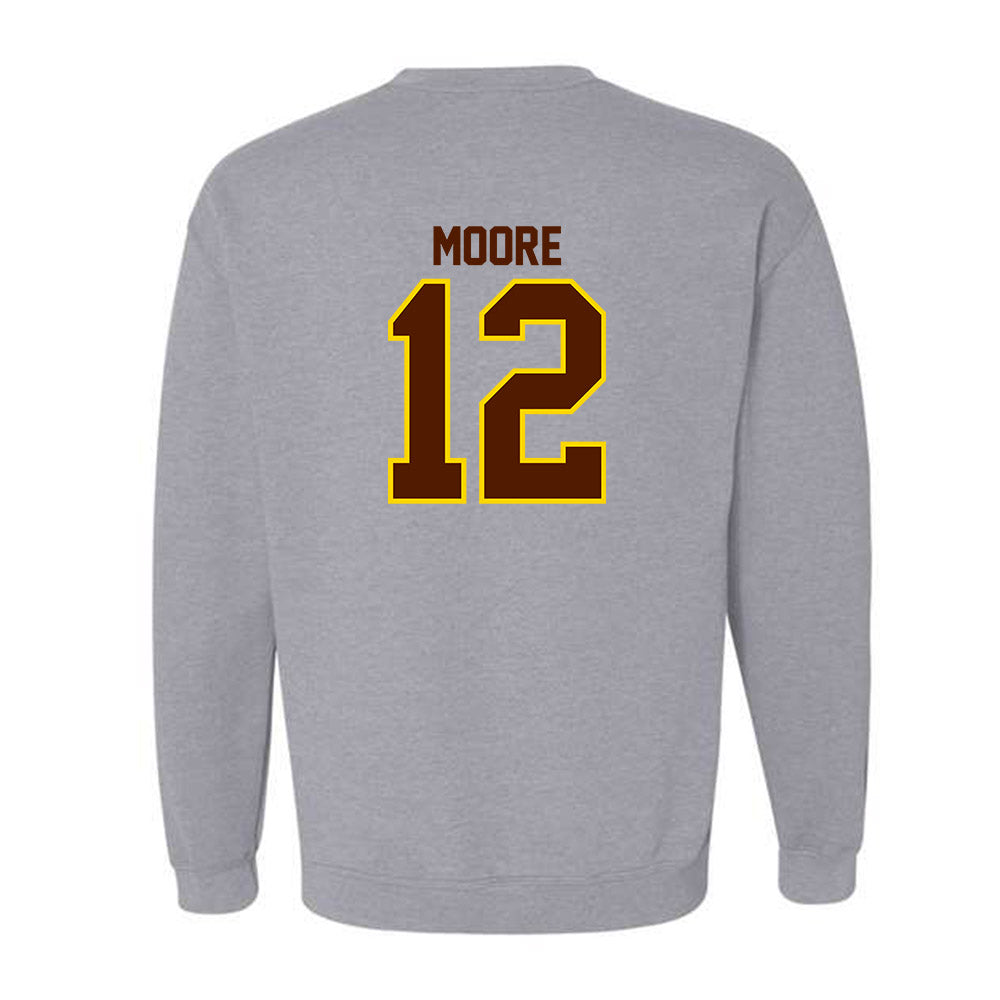 Western Michigan - NCAA Football : Dillon Moore - Classic Shersey Crewneck Sweatshirt-1