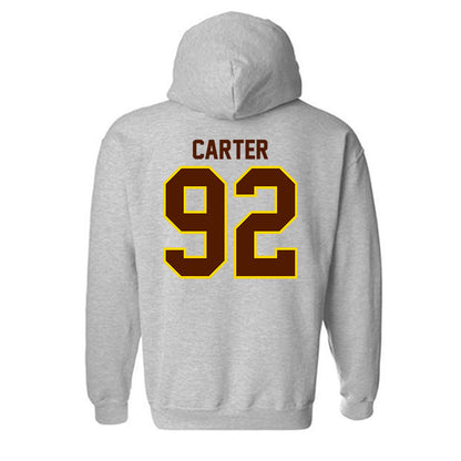 Western Michigan - NCAA Football : Gian Carter - Classic Shersey Hooded Sweatshirt-1